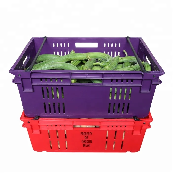 Join Whosale Custom Transport Plastic Crate Fruit Basket Pp Stackable