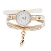 Manufactory New ladies watches Fashion Women diamond bracelet watches Wrap Around Quartz Wrist Watch