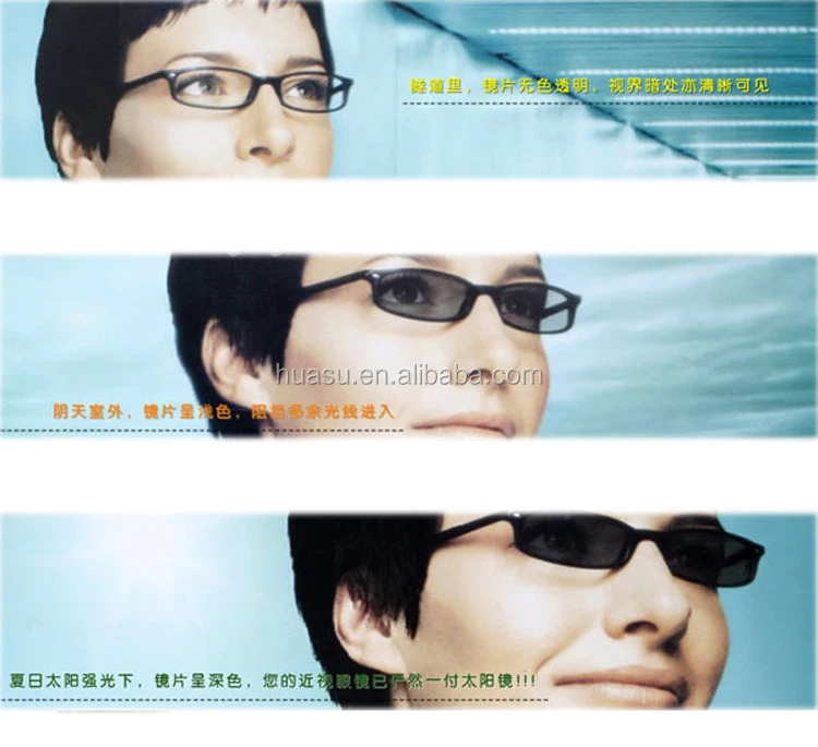 1.61 Aspherical Photochromic Lenses Optical Photo Grey Photo Brown