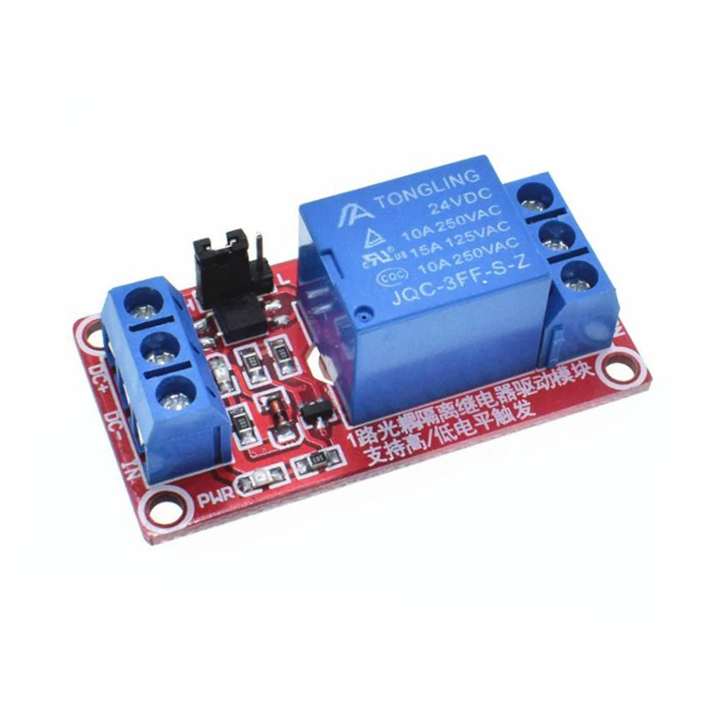 1 Channel 5v 12v 24v Relay Module Board Shield With Optocoupler High And Low Level Trigger Power