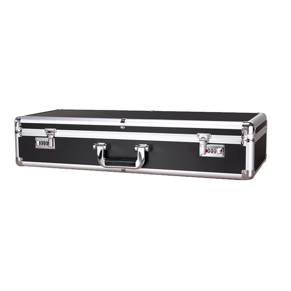Long Aluminum Instrument Flight Carrying Case With Foam Inside Aluminum