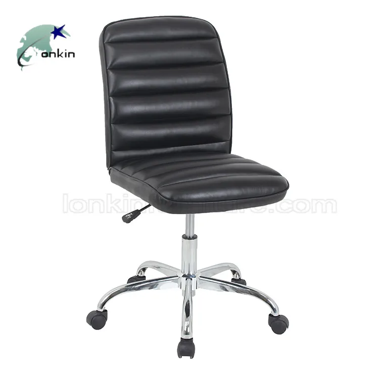 Modern Pu Leather Ergonomic Office Chairs No Arms Buy Office Chairs
