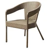 Outdoor Garden French Style Stackable Rattan Wicker Dining Armchair Chair