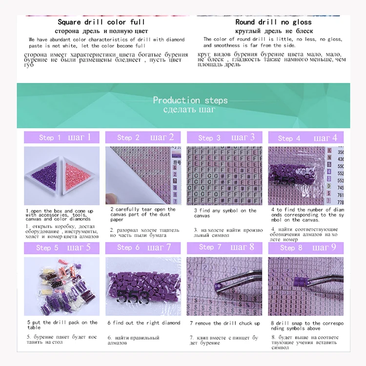 5d Diy Custom Diamond Painting Kits,Custom Made Full Rhinestone Drill