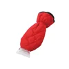 Red ice scraper with glove big dimand pattern design chun Yafang super soft velvet material