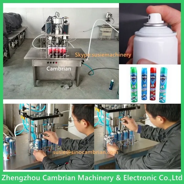aerosol spray paint filling machine