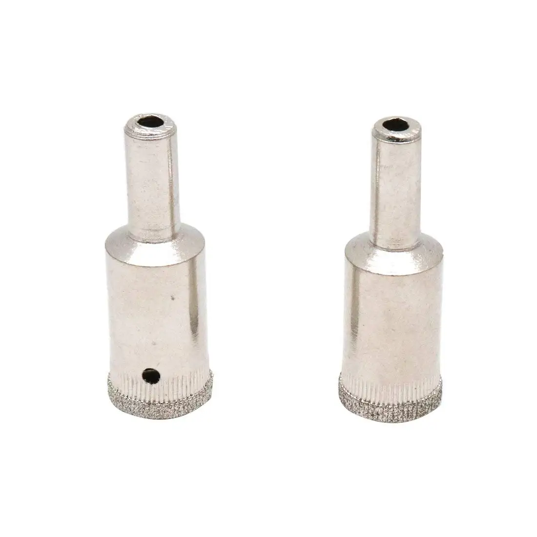 8mm Tip Dia 5mm Dia Round Shank Glass Tiles Cutting Drill Bit Black 2pcs