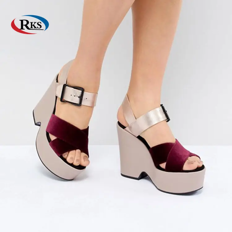 high wedge sandals