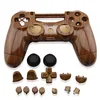 Clear Wood Grain Controller Housing Case for PS4 Hydro Dipped Shell