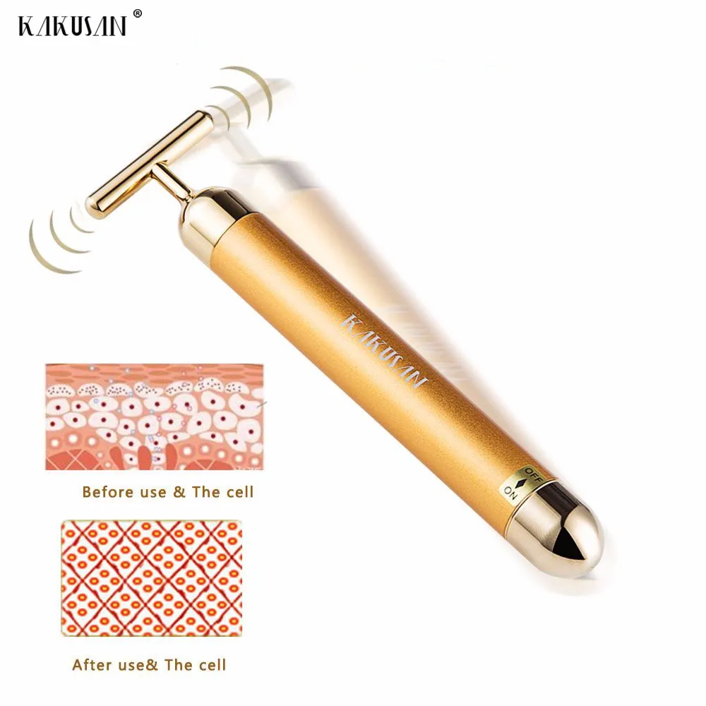 China Manufacturer Facial Anti Wrinkle 24k Gold Beauty Massage Bar