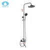 Brass column shower mixer set
