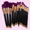 professional eyeshadow brush sets makeup brush kit Hot selling 15pcs cosmetic tools wood handle Custom Logo wholesale brushes