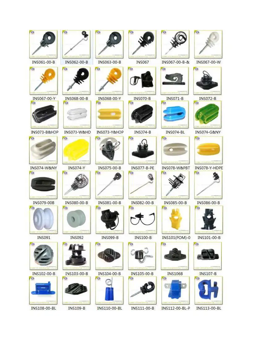 Different Types Of Electric Fencing Insulators And Gate Handles Buy