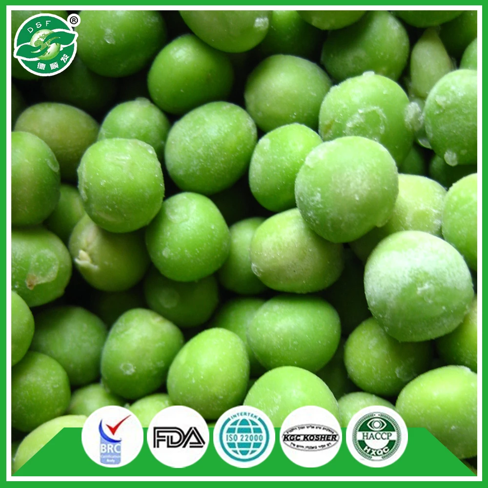 high-quality pass brc frozen fresh green peas for sale