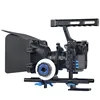 GH4/A7S Cage DSLR Camera Rig Professional Follow Focus Matte Box Shoulder Rig with Black Magic camera cage