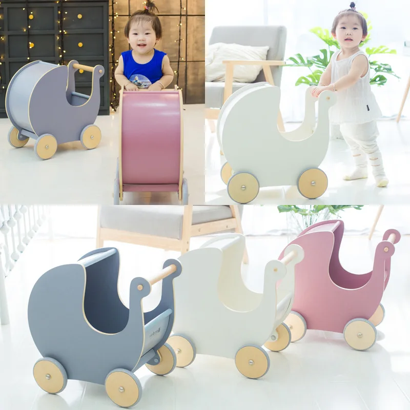 wooden dolls prams for toddlers