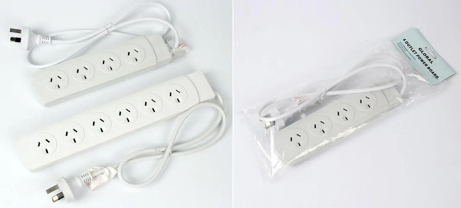 Au Australia Power Strip Board 4-outlet Australian Surge Protector ...