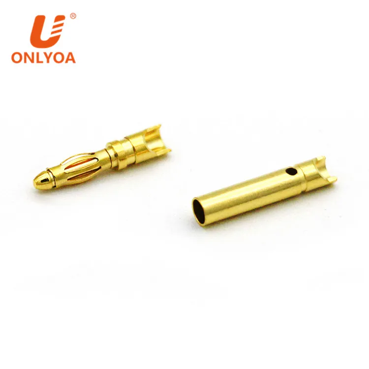 Male Female Small Gold Bullet Connector 2mm Short Banana Plug Buy
