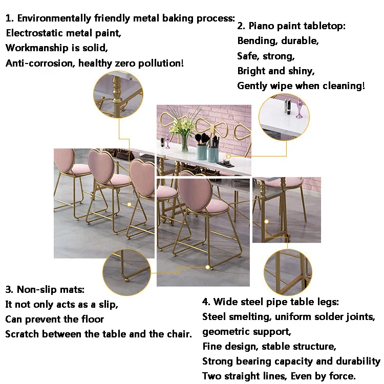 nail chair single double table and chair