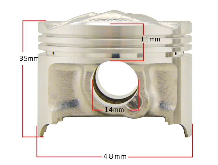 best quality 3LN FZRR250  Hornet 250 motorcycle top piston ring kits for Yamaha 