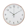 new modern design rose golden wall clock quartz convex glass