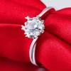 2018 New Arrival White Gold Plated Round Cut Crystal Cubic Zirconia CZ Diamond Forever Love Eternity Ring Sterling Silver Ring