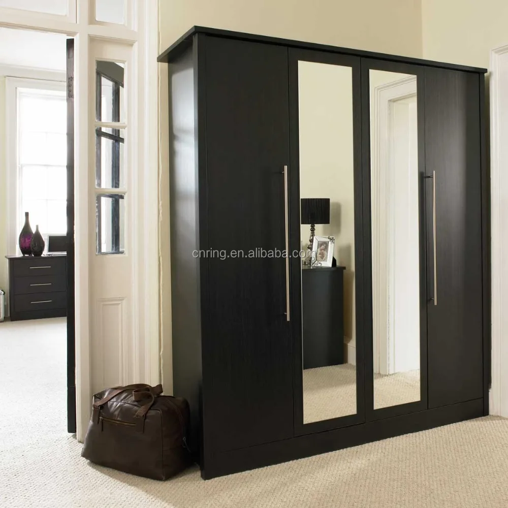 2015 Cheap Sydney Built In Black Color Bedroom Furniture Wardrobe