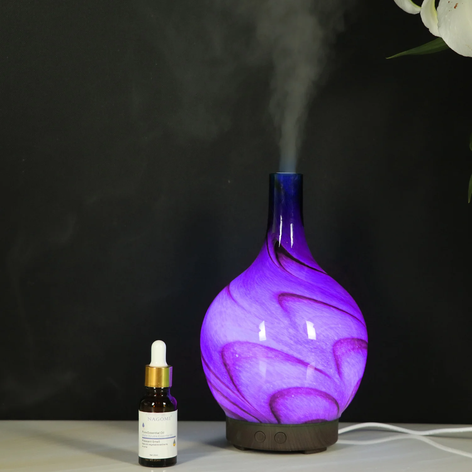 3d Glass Aroma Diffuser Home Use Humidifier Portable Aromatherapy Oil