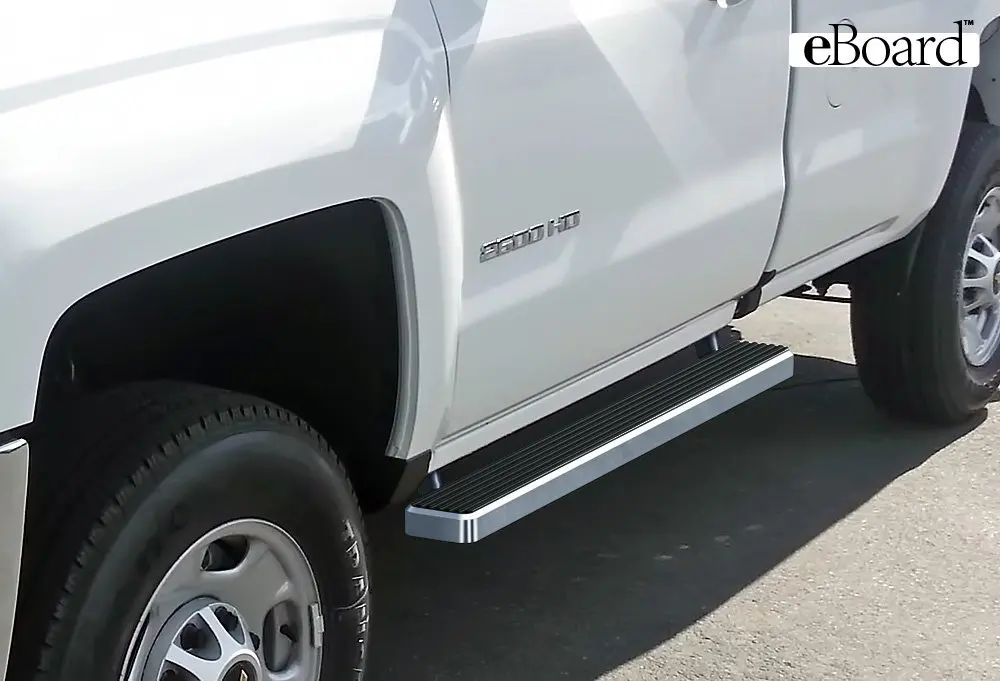 Running Board Side Step Nerf Bars 4in Silver Fit Toyota Tundra Access Cab 00-06