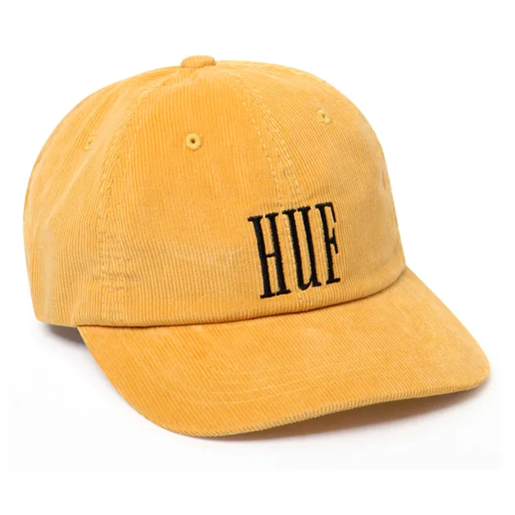 

Corduroy Dad Hat,50 Pieces, Khaki brown black yellow pink green red