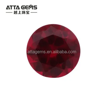 Created Original Round Cut Synthetic Ruby Stone Price For Jewelry - Buy