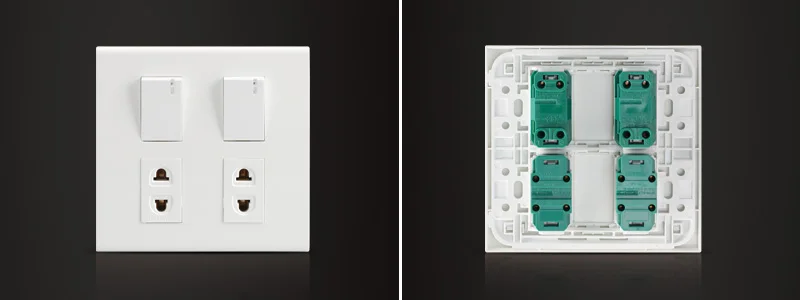 Thailand Vietnam 6 P 2 Gang 2 Way Rocker Electrical Switch