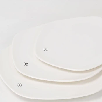 white dishes
