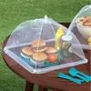Mesh Screen Food Cover Tents - Set of 2 Large Galvanized Steel Wire Pop-Up Tents, Stylishly and Conveniently Keeps Bugs Away Fro