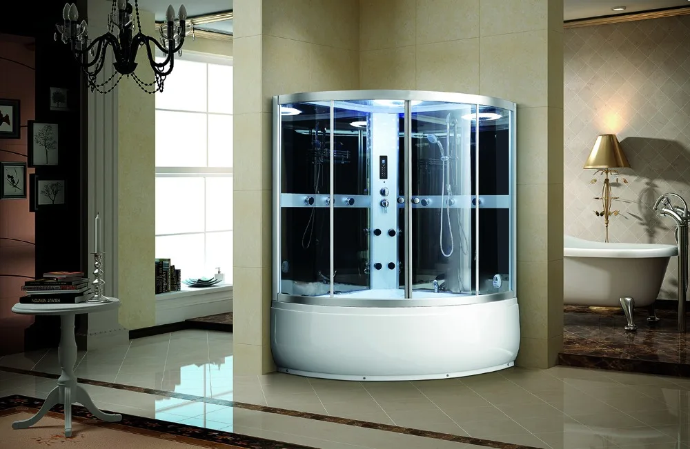 Rectangle Designs Base Plate 6mm Glass Steam Shower Integrated Steam