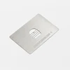 Personalized Size Stainless Steel Silver Credit Card Metal Card Anodized Aluminum Silver Brushed Business Metal Card