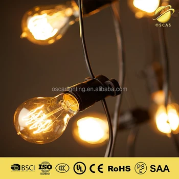 E27 E26 Festnoon Light Cable For Outdoor Decoration Decorative E27 E26 Festnoon Light Cable For