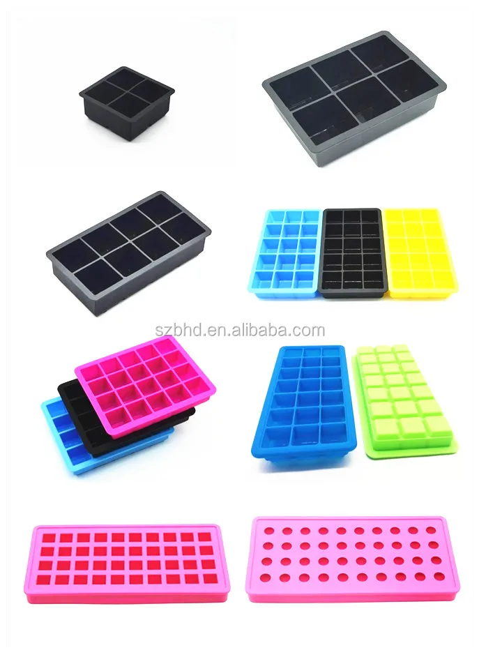 Ball Shape 4 Silicone Ice Cube Tray Silicone Round Shape Ice Cube Tray