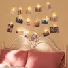 10 ft 20 LED Photo Clips String Lights Battery Operated Fairy String Lights with Clips for Hanging Pictures, Cards, Artwork