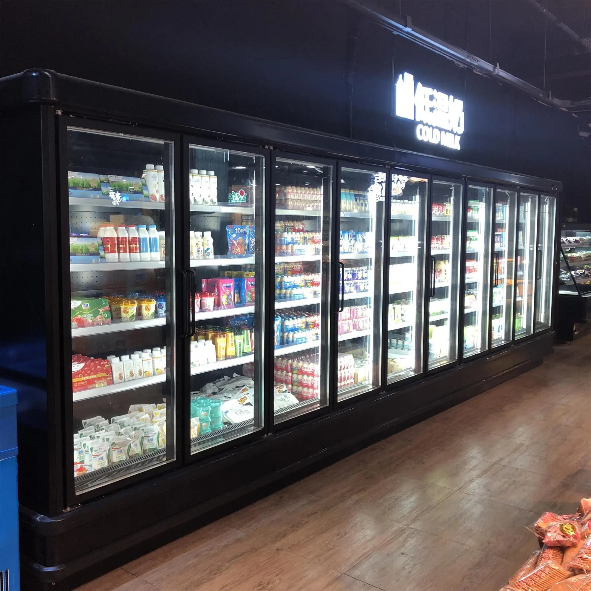 徐州三义超市冷柜冷冻机,啤酒展示柜冷柜