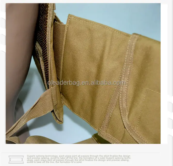 Khaki Molle Chest Rigs Tactical Combat Plate Carrier Vest