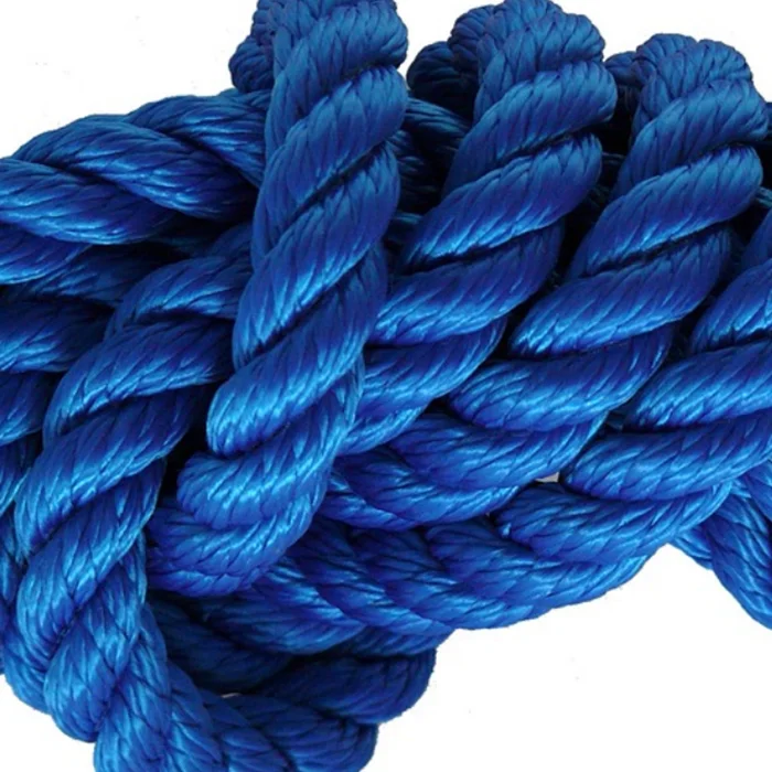 High performance customized package and size nylon/ polyester 3 strand twisted dock line rope for sailboat, yacht marine rope