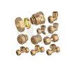 brass female thread tee fitting nickel 15mm 22mm copper equal tee 3 way copper elbow fitting asme b16.11 forged reducing tee