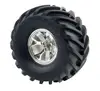 RC 1/10 Scale Monster Truck Rubber Silicone Wheel Rims & Tires Tyres Fit 1/10 HSP HPI Redcat RC Off Road Car