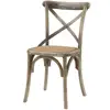 Wholesaler Factory Wedding Chair Dining Side Chair Solid Oak Wood Crossback Chair