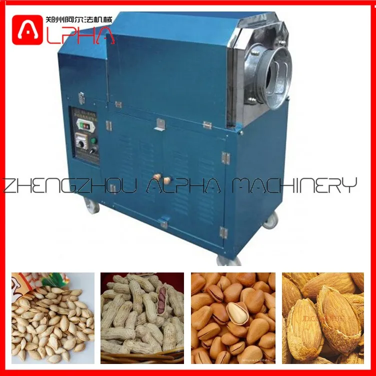 Large Capacity Stainless Steel Commercial Nut Roasting Machine For