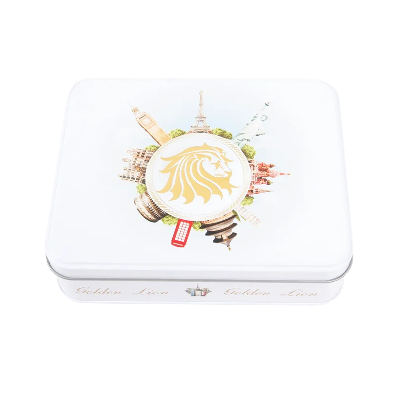 Colored Tins,Cute Small Metal Tin Boxes,Rectangular Metal Tobacco Tin