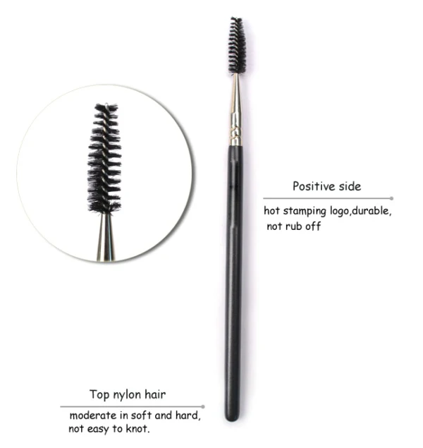 Black Eyelash Fiber Mascara Plastic Mascara Wand Brush Buy Lash Extension Mascara,Makeup