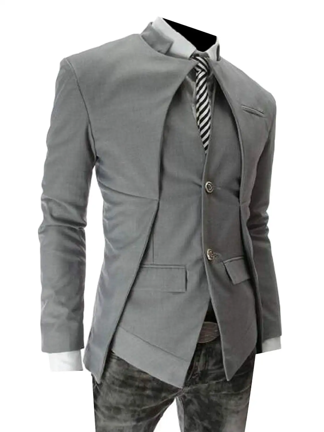 WAWAYA Mens Single Breasted Solid Casual Business Dress Suit Tuxedo Vest