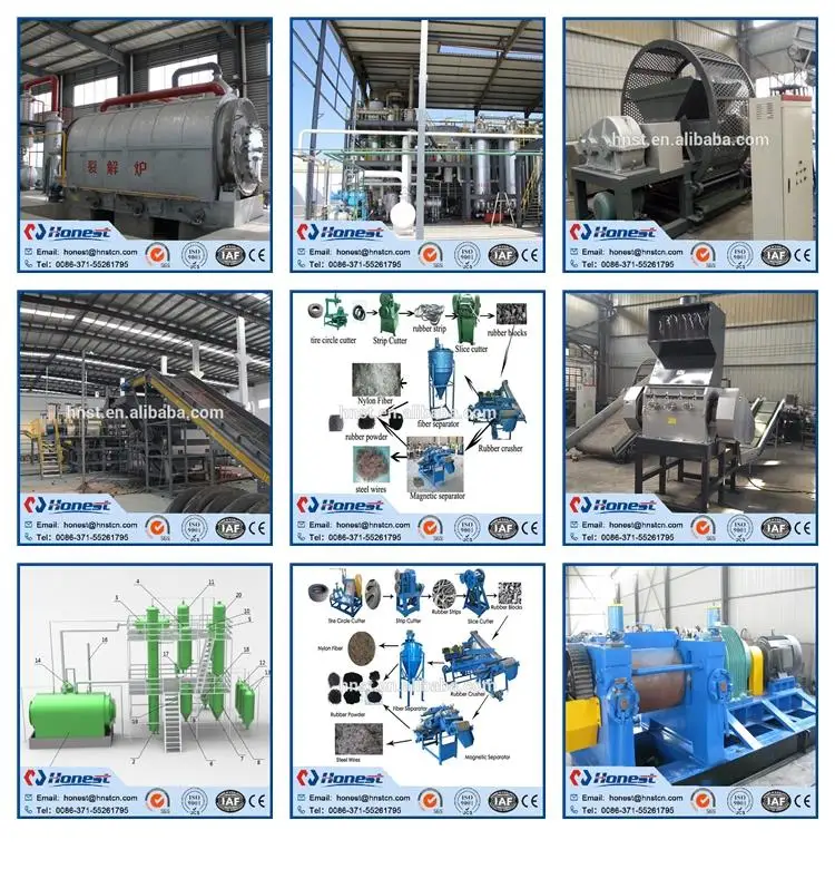 Tire block cutter recycling machine